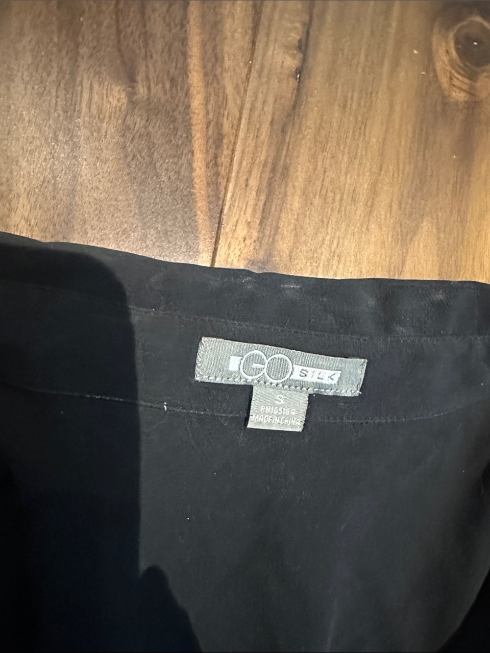 Black Button-Front Blouse - Picture 2 of 5